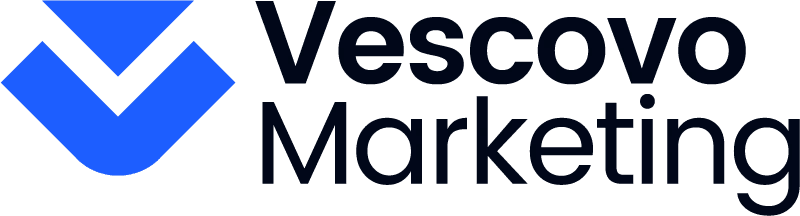 A green background with the word vesco marked in black.